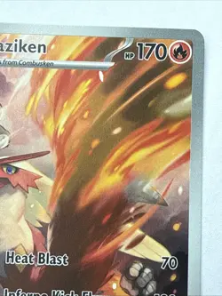 Pokemon Destined Rivals Blaziken IR Illustration Rare 192/182 - Image 3