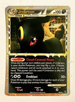 Pokemon TCG Umbreon Prime Undaunted Holo Card 86/90 Light Play Vintage 2010 - Image 1