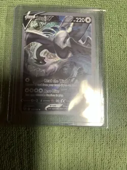 Pokemon TCG Lugia V Alt Full Art Holo Ultra Rare 186/195 Silver Tempest - Image 3