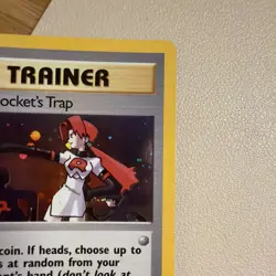 Pokemon TCG The Rocket's Trap 19/132 Holo Rare Gym Heroes 2000 WOTC VTG LP - Image 4