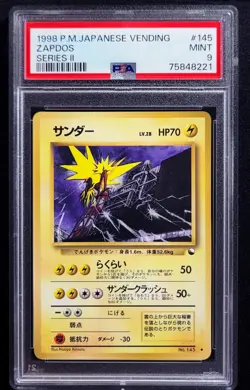 1998 ZAPDOS #145 POKEMON JAPANESE VENDING SERIES II ~ LEGENDARY BIRD - Image 1