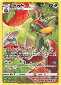 Pokemon TCG Flapple Astral Radiance TG02/TG30 Holo Trainer Gallery Rare - Image 1