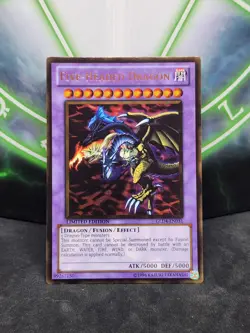 Yugioh Five-Headed Dragon GLD4-EN031 Gold Rare NM - Image 1