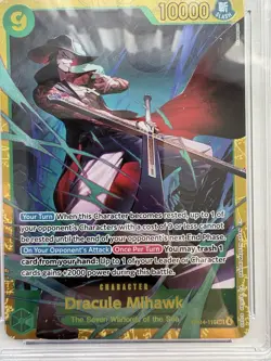 Pristine 10 CGC Graded Dracule Mihawk (SR) One Piece OP14-119 Free UK Delivery - Image 4