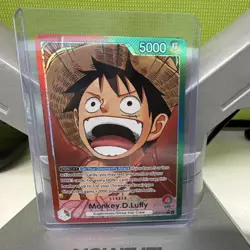 One Piece Monkey D Luffy OP13-001 Carrying on His Will Leader Foil Alternate Art - Image 1