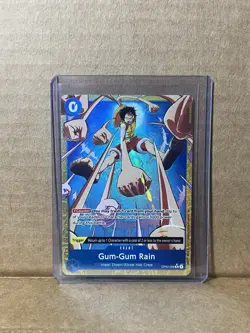 One Piece TCG Gum-Gum Rain Alternate Art [PRB-02 - OP02-068] - NM Foil - Image 1