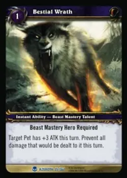 Bestial Wrath - Heroes of Azeroth - World of Warcraft TCG - Image 1
