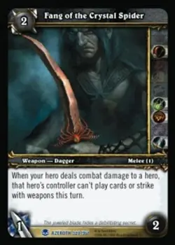Fang of the Crystal Spider - Heroes of Azeroth - World of Warcraft TCG - Image 1