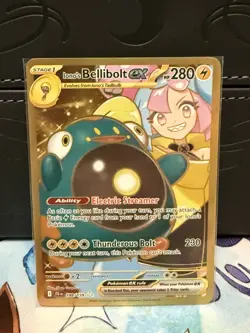 Pokemon TCG Card Iono's Bellibolt ex 188/159 Journey Together Hyper Rare - NM - Image 1