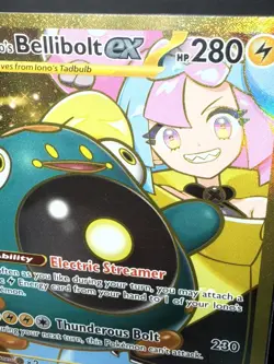 Pokemon TCG Card Iono's Bellibolt ex 188/159 Journey Together Hyper Rare - NM - Image 3
