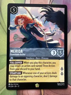 Merida Formidable Archer 191/204 Wilds Unknown Legendary Disney Lorcana Card - Image 1