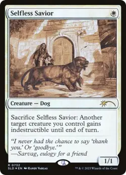 Selfless Savior (732) (Sketch Showcase) - Near Mint MTG Secret Lair - Image 1