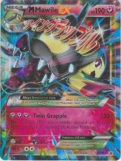 Pokemon M Mawile EX XY104 XY Mega Promo Holo Card 2016 Pokemon TCG English Steel - Image 1