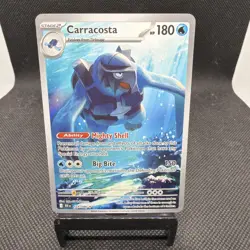 Pokemon TCG Carracosta 107/086 Black Bolt Illustration Rare NM Holo Card - Image 1