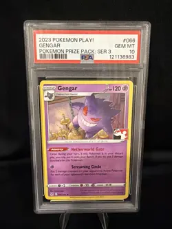 PSA 10 MINT Gengar 066 Prize Pack Series 3 Stamped Promo Graded Pokemon Card - Image 1