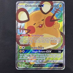 Pokemon TCG Card Dedenne GX 195A/214 Unbroken Bonds Alternate Full Art - NM - Image 1
