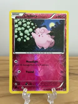 Clefairy 69/111 Reverse Holo Card - 2014 Pokemon TCG Furious Fists - LP / NM - Image 1