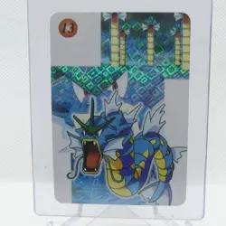 1996 Japanese Vending Pokemon Holo Prism Sticker Card Hypno Gyarados #13 - Image 2