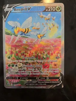 Pokemon Beedrill v Alt Art 161/189 Astral Radiance Card Mint Condition - Image 3