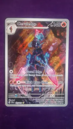 Ceruledge Surging Sparks Illustration Rare Pokemon TCG Card 197/191 - Image 1