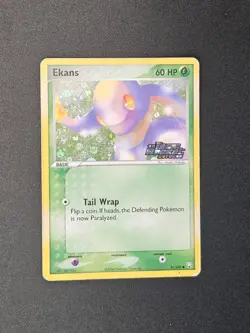 Pokemon TCG Ekans 55/109 Team Rocket Returns Holo Vintage Card English Stamped - Image 1