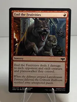 End the Festivities 155 Common Innistrad: Crimson Vow Lightly Played - Image 1
