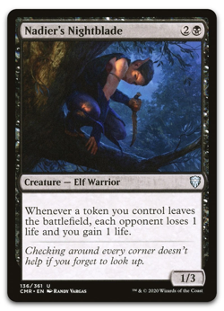 Nadier's Nightblade #136 Commander Legends CMR Magic MTG - Image 1