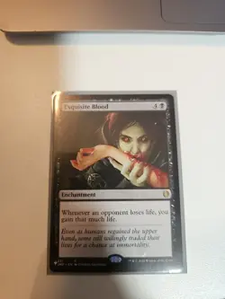Magic the Gathering Exquisite Blood the List Reprint Rare, Near Mint Condition - Image 1