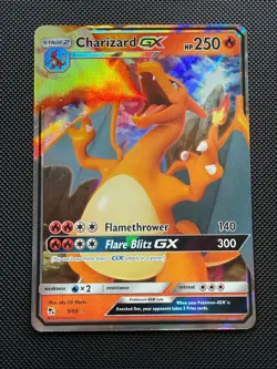 Pokemon Charizard GX Holo Full Art Rare 9 - 2019 Hidden Fates NM - Image 1