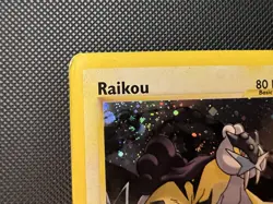 Pokemon TCG Raikou 13/64 Neo Revelation Holo Rare Heavily Played Damaged HP DMG - Image 4