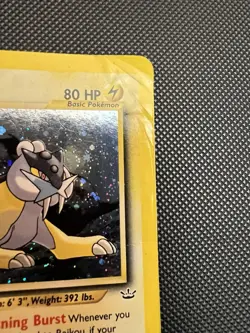 Pokemon TCG Raikou 13/64 Neo Revelation Holo Rare Heavily Played Damaged HP DMG - Image 5