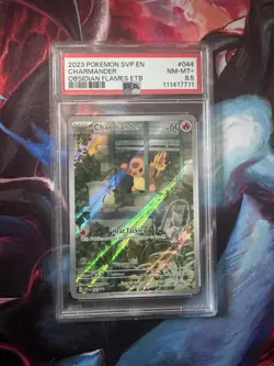 2023 POKEMON OBSIDIAN FLAMES POKEMON ETB PROMO SVP #044 CHARMANDER PSA 8.5 - Image 1