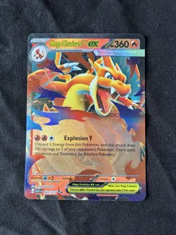 Mega Charizard Y ex 022/217 Ascended Heroes English Pokemon TCG NM - Image 1