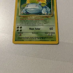 Pokemon Venusaur Holo Rare 15/102 Base Set Spanish 1999 - decent condition - Image 3