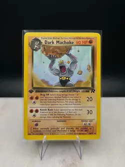 1st Edition Dark Machoke #40/82 - Team Rocket Pokemon Card WOTC Vintage - LP - Image 1