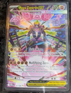 Pokemon TCG Mega Zygarde EX 120/088 SIR POR Full Art Rare Holo 310 HP - Image 1