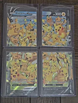 Pokemon Pikachu V-Union Complete Set - LP - SWSH139 SWSH140 SWSH141 SWSH142 - Image 1