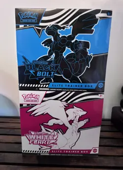 Pokemon TCG: Black Bolt - White Flare Elite Trainer Box - 1 of Each - Sealed NEW - Image 1
