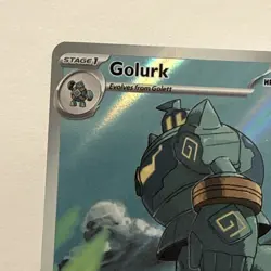 Pokemon TCG Golurk - Illustration Rare SV: Black Bolt 123/086 NM Holo - Image 2