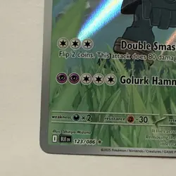 Pokemon TCG Golurk - Illustration Rare SV: Black Bolt 123/086 NM Holo - Image 5