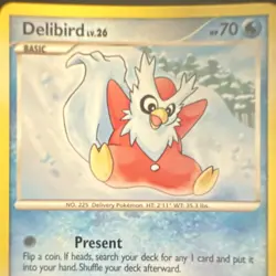 The Pokemon Company Pokemon TCG Delibird 006/017 POP Series 7 Regular Uncommon … - Image 2