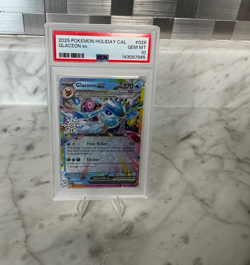 2025 Pokemon Holiday CAL Glaceon ex #026 PSA 10 Gem Mint - Image 1
