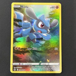 Pokemon TCG Riolu GG26/GG70 Crown Zenith Galarian Gallery Holo - Image 1