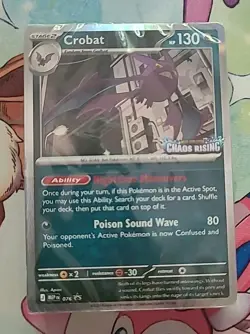 🔥SEALED Pokemon Crobat 076 Chaos Rising Build & Battle Deck - Image 1