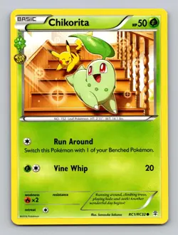 Chikorita RC1/RC32 Common Generations Pokemon Lightly Played - Image 1