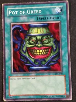 Pot of Greed SYE-040 Starter Deck: Yugi Evolution Common MP Yu-Gi-Oh - Image 1