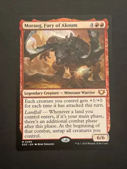 Moraug, Fury of Akoum [Edge of Eternities Commander] Magic MTG - Image 1