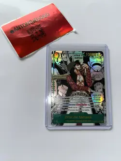 Dracula Mihawk Op14 Manga Rare One Piece Card Game English - Image 1