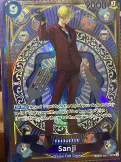 One Piece CCG Sanji OP06-119 Full Art Foil SP Rarity Character Card English - Image 1