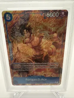 One Piece 2024 Portgas D. Ace #52 OP08-ALTERNATIVE Art PSA 10 GEM MINT English - Image 2